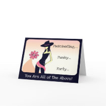 Diva's Fascinating, Funky 40th Birthday Card