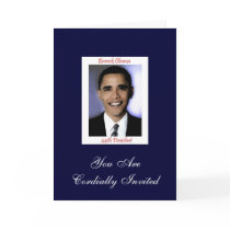 Diva's Obama Inauguration Party Invitation Greeting Cards