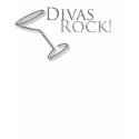 Divas rock with martini glass t-shirts