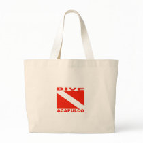 Dive Acapulco, Mexico Canvas Bags