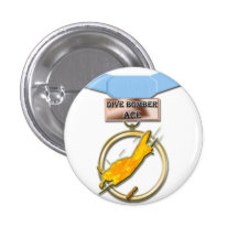 Dive Bomber Ace medal button