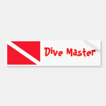 Dive Flag Bumper Sticker