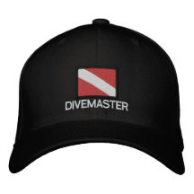 Dive Flag cap -  DIVEMASTER Embroidered Baseball Caps