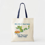 Dive Into A Good Book. Canvas Bags