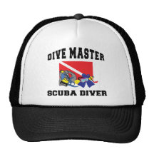 Dive Master SCUBA Diver Trucker Hats