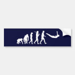 Dive with the swimmers and divers diving evolution bumper sticker