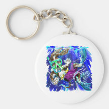 Diver Dog Key Chain