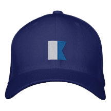 Diver Down Alpha Flag Embroidered Baseball Cap