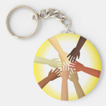 Diverse Hands Keychain