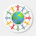 Diverse World Fridge Magnet