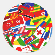 Diverse World Round Stickers