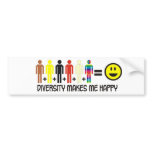 Diversity bumper stickers