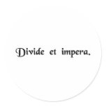 Divide and conquer. stickers