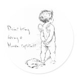 Divine being ....Human cherub sticker