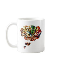 Divine Thoughts - Red Sparkle Cosmic Art Coffee Mug