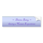 DivineBeing having a Human Experience Bumper Bumper Stickers