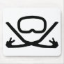 diving goggles and snorkel mouse mats