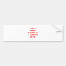 divorce bumper sticker