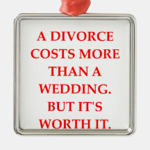 divorce christmas ornament