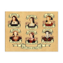 Divorced, Beheaded, DIed... Wives of Henry VIII Postcards