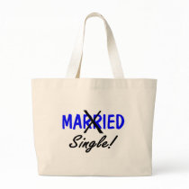 Divorced Single Blue Canvas Bag