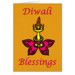 Diwali Indian Festival of Light lotus flower candl Cards