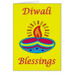 Diwali Indian Festival of Light tealight candle Greeting Cards