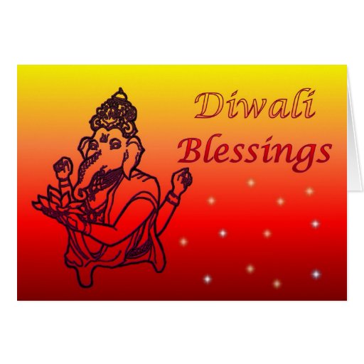 Diwali Indian Festival of Light with Ganesha Greeting Cards