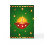 Diwali OM lamp - Card