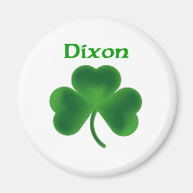 Dixon Shamrock Fridge Magnet