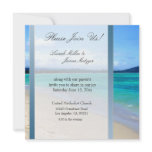 DIY Destination Beach wedding invitation template
