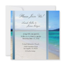DIY Destination Beach wedding invitation template