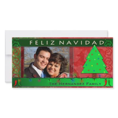 DIY Feliz Navidad Personalised Photo Card by aslentz