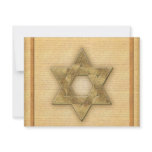 DIY Gold Star of David / Bar Mitzvah template invitations