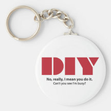 DIY I am busy Key Chain