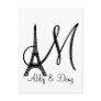 DIY Monogram Eiffel tower design