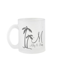 DIY Palm Tree Destination Logo Mugs