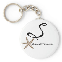 DIY Simple Starfish Monogram Keychain