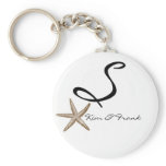 DIY Simple Starfish Monogram Keychain