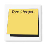 DIY  - "Sticky" Don't Forget Magnet
