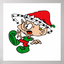 Dizzy elf poster