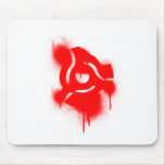 DJ 45 Adapter Graffiti - Music Vinyl DJs Turntable Mousepads