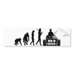 DJ and MC's vinyl lovers gear bumper stickers