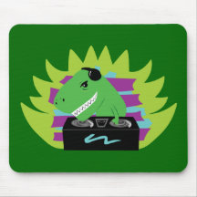 Dj-asaurus Rex Mousepads