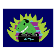 Dj-asaurus Rex Postcards