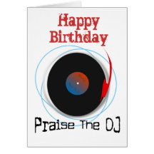 DJ Birthday Card
