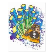 DJ Control Panel Postcards