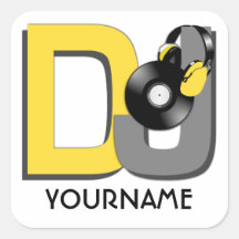 DJ custom stickers