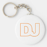 DJ - Disc Jockey, Music, Vinyl, Record, DJing Keychains