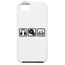DJ Equalizer headphones vinyl iPhone 5 Case